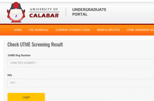 How to Check UNICAL Post UTME Result Online